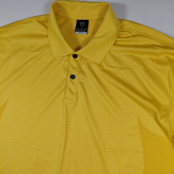Nike Other - Nike Golf‎ Mens XL Yellow Dri-Fit Short Sleeve Perforated Polo Shirt RN56323